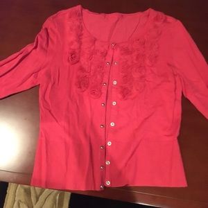 Pink cardigan